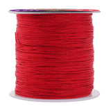 Mandala Crafts Nylon Satin Cord 0.5mm Nylon Cord for Jewelry Making Beading 164 Yds Braided Nylon Satin String Burgundy Nylo