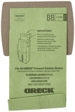 Oreck Genuine Buster B Canister Vacuum Paper Bags, 8Pack, AK1BB8A, Green