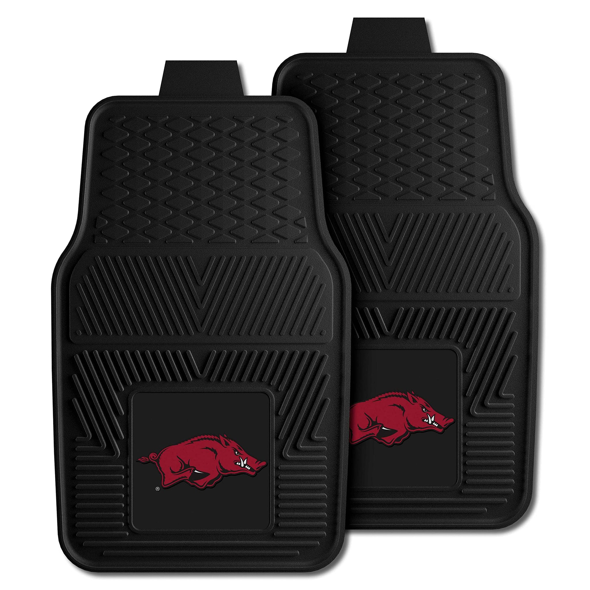 Fanmats - 8762 Ncaa University Of Arkansas Razorbacks Vinyl Heavy Duty Car Mat 18''X27''