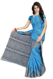 Tamaira Fashion Womens Plain Weave Pure Cotton Saree Without Blouse Piece (Ab11_Turquoise)