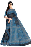 TAMAIRA FASHION Womens Plain Weave Pure Cotton Saree Without Blouse Piece(1856_DarkGrey)