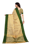 Anni Designer Women'S Silk Zari Saree With Blouse Piece (Anwesh Green_Anni_Green),Green,Free,Silk,Printed,With Blouse Piece