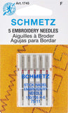 SCHMETZ Embroidery Sewing Machine Needles Precision Needles, Size 75/11, 5Needle Cards, Pack of 1