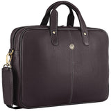 Wildhorn Genuine Leather Office Bag For Men | 15.6Inch Laptop Bag With A Minimalist Design | Professional Leather Bag With Adju