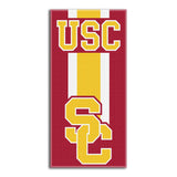The Northwest Company NCAA USC Trojans Beach Towel, 30 x 60, Zone Read