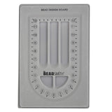 The Beadsmith Bead Board, Grey Flocked, 28 UShaped Channel, 8.5 x 12 inches, Design Boards for Creating Bracelets, Necklaces