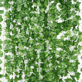 12 Pack 86 Ft Artificial Ivy Garland, Fake Ivy Leaf Plants Vine Greenery Garland Home Kitchen Balcony Garden Office Wedding Wall