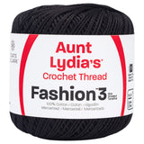 Coats Crochet Fashion Crochet Thread, 3, Black