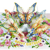 PQDGlobal 3D Butterfly Popup Card - Handmade Nature-Themed Paper Art for Birthday, Anniversary, Christmas, Mother? Day - Unique 