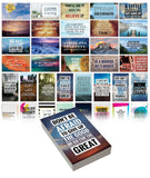 Better Office Products Motivation Inspiration Affirmation Cards, 60 Pack, 60 Unique Assorted Designs, Encouragement Card Deck, 2