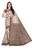 TAMAIRA FASHION Women's Plain Cotton Saree (1338_Brown, Coffee)