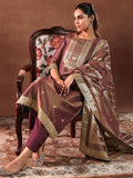 Libas Women'S Silk Blend Kurta Set (49227 Maroon M