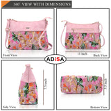 Adisa Women'S Girls Embroided Sling Bag (Sl5152-Pin),Pink,,B0F2GL1NW3