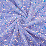 5 Yards Sequin Fabric Lavender Sequin Velvet Fabric by The Yard Shiny Sequence Material Stretch Fabric for Sweing Costumes Dress