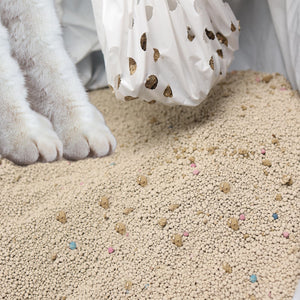 Sifting Cat Litter Box Liners Bags with Holes-Drawstring Scratch Resistant Waste (1, S (31 18inch))