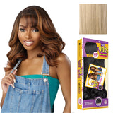 Sensationnel Butta Lace 90Sbangs Wigs - Unit 908 Glueless Wide Deep Part Synthetic Preplucked Hairline (BEIGEBLONDE)