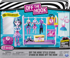 Off the Hook Style Studio, Fashion Fun Playset with 4-inch Small Doll and Fashions and Accessories, for Girls Aged 5 and Up