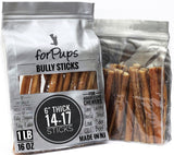 forPups Thick 1 Pound of (6  ) Bully Sticks for Large & Medium Dogs, for Aggressive Chewers (16 oz) Natural & Fully Organic, 10