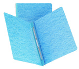 Smead PressGuard Report Cover, Metal Prong Side Fastener with Compressor, 3 Capacity, Letter Size, Blue, 25 per Box (81052)