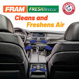 Fram Fresh Breeze Cabin Air Filter Replacement For Car Passenger Compartment W/ Arm And Hammer Baking Soda, Easy Install, Cf8714