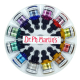 Dr. Ph. Martins Iridescent Calligraphy Ink, 1 Fl Oz (Pack of 12), Set 2 Colors