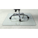 Lorell Tempered Glass Chairmat Chair Mat, 60, Clear