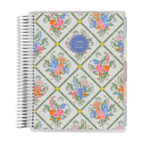 Erin Condren 7x9 Recipe Notebook, Floral Tile Design, 160 Pages with 5 Tabs, Favorite Recipe Section, Perforated 80lb Pages, Two