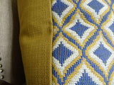 Plutus Brands Plutus Luv Handmade Throw Pillow, 24 X 24, Lavender/White/Yellow