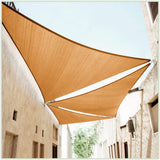 ColourTree 8 x 8 x 8 Sand Triangle Sun Shade Sail for Patio