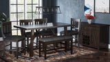 Jofran Inc. American Rustics Upholstered Counter Bench
