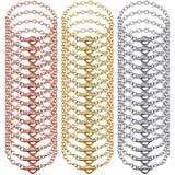 Hicarer 45 Pieces Bracelet Chains with OT Toggle Clasp Stainless Steel Bracelet Link Chains DIY Jewelry Making Supplies for Wome