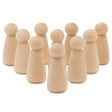 Peg Doll Angel Wood Bodies 2 Inch Pack of 15, Wooden Peg People for Crafting by Woodpeckers