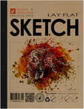 Design Ideation Lay Flat MultiMedia Sketch Pad. Removable Sheet Sketchbook for Pencil, Ink, Marker, Charcoal and Watercolor Pai