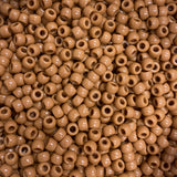 Bala&Fillic 6x9mm Coffee Pony Beads with Smooth Surface 1000pcs Crayon Color Craft Beads (Coffee)
