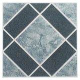 Achim Home Furnishings FTVGM30320 Nexus 12-Inch Vinyl Tile, Geo Light and Dark Blue Diamond Pattern, 20-Pack, 12W x 12L x 1.2mm 