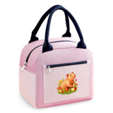 BJDAMAI Capybara Bento Bag, Thermal Insulated Cooler Lunch Bento Tote Bag, Gifts For Teens Girls Kids Women, Work Travel Office 