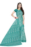 Tamaira Fashion Womens Plain Weave Pure Cotton Saree Without Blouse Piece (Ab18_Seagreen)