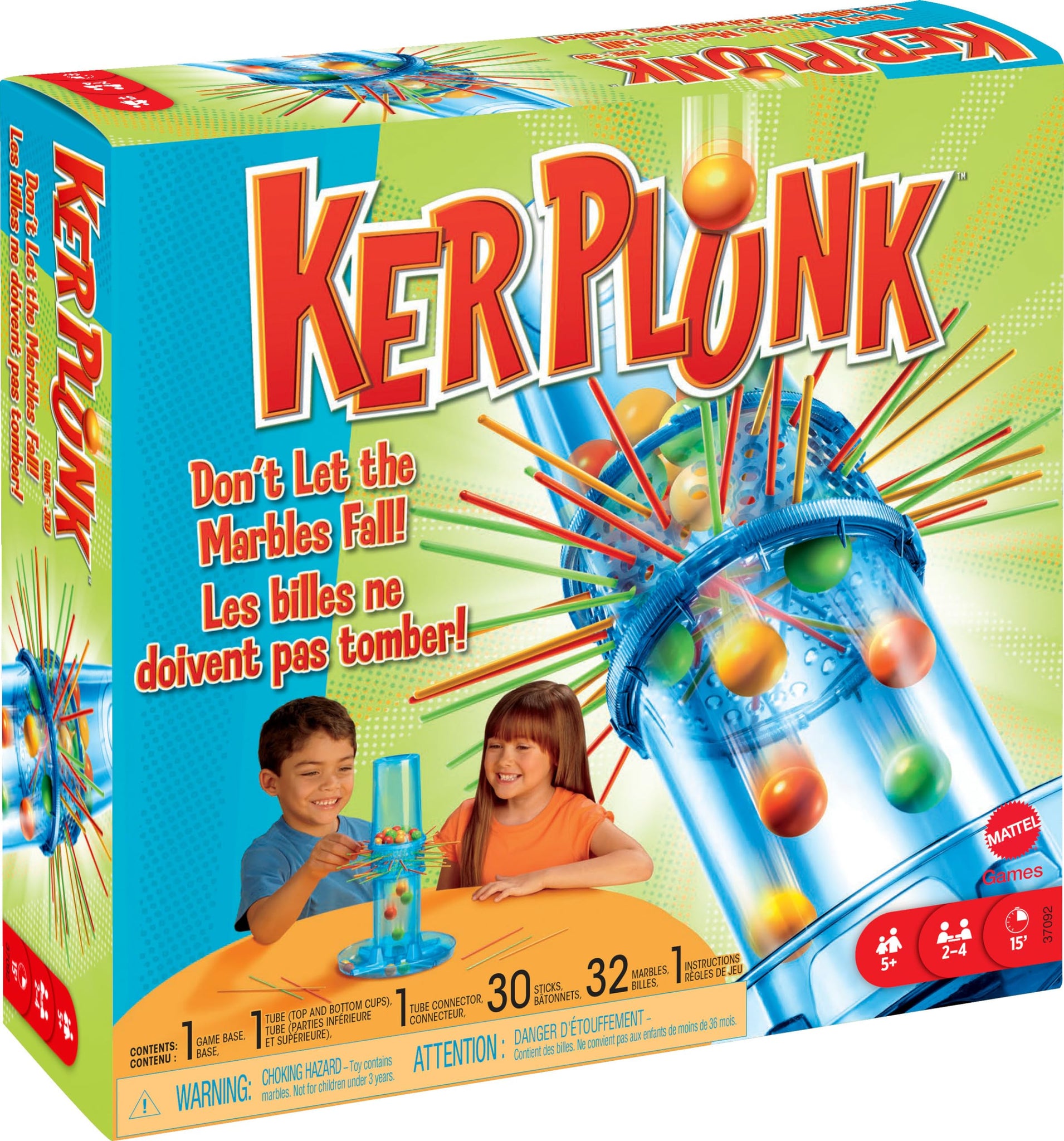 Mattel, Inc. Kerplunk Board Game