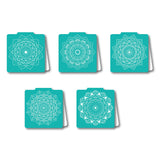 woopme Mandala Pattern Printed Magnetic Bookmark Boys Girls Students Kids Book Lovers Readers Gift Magnetic Page Clips Folding 5