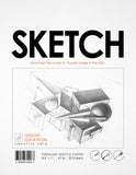 Premium Sketch Paper Pad for Pencil, Ink, and Marker. Great for Art, Design and Education. (Jumbo 8.5 x 11)