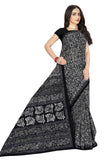 Tamaira Fashion Womens Plain Weave Pure Cotton Saree Without Blouse Piece(1654_Black)