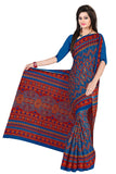 Tamaira Fashion Womens Plain Weave Pure Cotton Saree Without Blouse Piece(1891_Peacockblue)