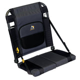 GCI Outdoor SitBacker Canoe Seat | Portable, Folding Chair with Adjustable Back Support - Black
