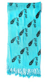 Chircrafts Traditional Stole Shawl Scarves Beautiful Radhe Print For Women Girls (Blue)