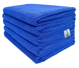 SOFTSPUN Microfiber Hair and Face Care, 5Piece, 40x60 Cms, 340 GSM, (Blue). Super Soft & Comfortable, Quick Drying, Ultra Absorb