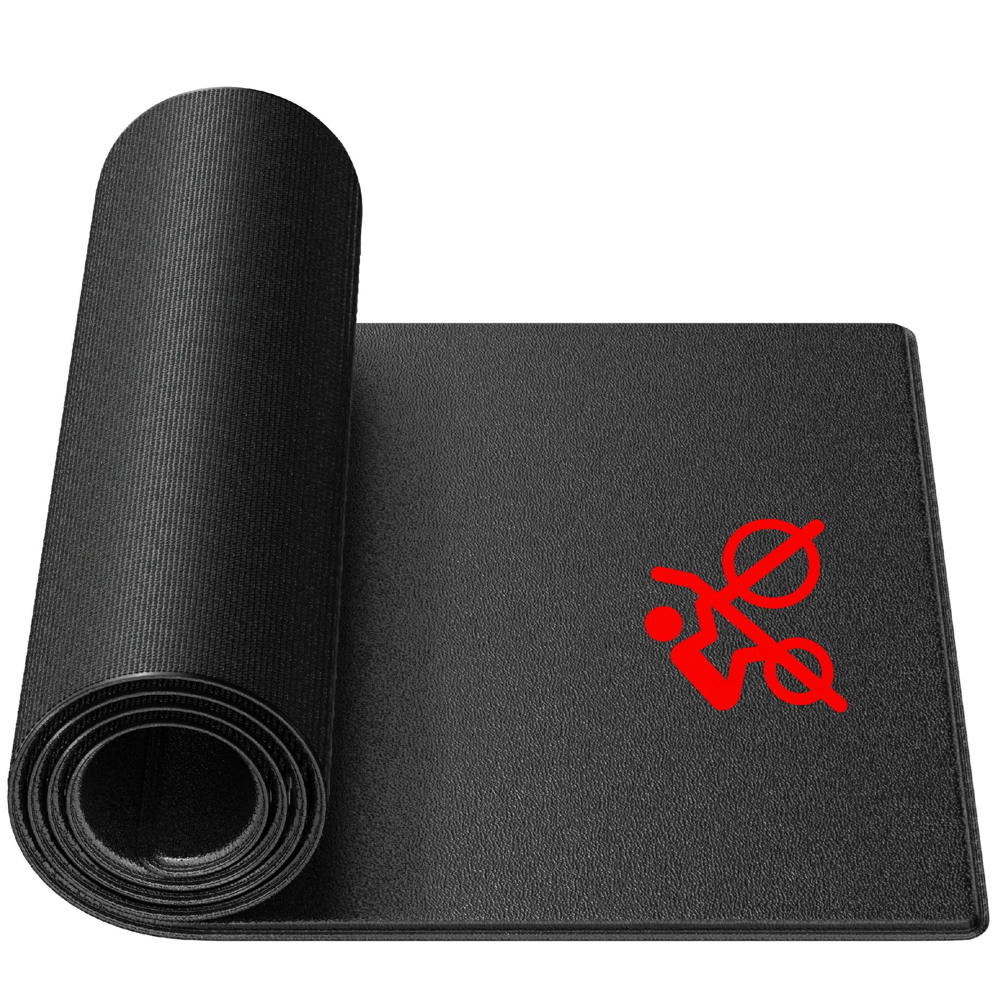 Bike Trainer Mat Compatible with Peloton Bike, for Treadmill & Row, THK 6mm, Under Mat Protect Hardwood Floor Carpet, Trainer Ac