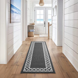 Nautica Runner Rug, Indoor Carpet for Entryway & Hallway Rug, Non-Skid Entry and Kitchen Door Mat, Machine Washable Low Profile 