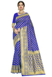 Glory Sarees Womens Kanchipuram Art Silk Saree With Blouse Piece(RoyalBlue)