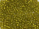 Czech Glass Seed Beads Size:6/0 40 gr / 1.4 oz (Yellow Silver Lined)