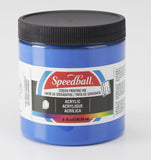 Speedball 004631 Acrylic Screen Printing Ink, 8 fl. oz., Ultramarine Blue